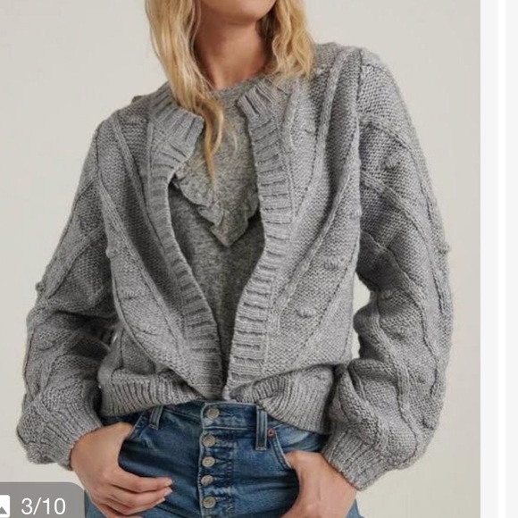 Lucky Brand Bobble Cardigan Sweater 